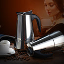 Stainless Steel Moka Coffee Maker Pot Filter(300ml)