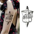 2 PCS Small Full Arm Temporary Waterproof Tattoo Stickers(xqb007)