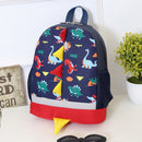 Backpack Cute Cartoon Dinosaur School Bags for Children(Navy)