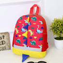 Backpack Cute Cartoon Dinosaur School Bags for Children(Red)