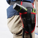Portable Cordless Drill Holder Drill Cordless Screwdriver Waist Power Tool Bag Drill Waist Tool Belt Bag(Yellow)