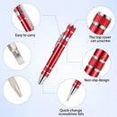 8 In 1 Multifunctional Mini Aluminum Tool Pen Screwdriver Set(Blue)