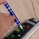 8 In 1 Multifunctional Mini Aluminum Tool Pen Screwdriver Set(Silver)