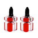 2 PCS Mini Portable Radish Head Screw Driver Transparent Handle Repair Hand Tools(Phillips Screwdriver)