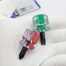 2 PCS Mini Portable Radish Head Screw Driver Transparent Handle Repair Hand Tools(Phillips Screwdriver)