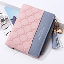 Cute Fashion Purse Leather Long Zip Wallet Coin Card Holder Soft Leather Phone Card Female Clutch(water pink)