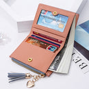 Cute Fashion Purse Leather Long Zip Wallet Coin Card Holder Soft Leather Phone Card Female Clutch(light gray)