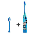 Portable Automatic Children Ultrasonic Electric Toothbrush(Blue Small Gray Gray)