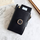 Women Wallets Small Fashion Leather Purse Ladies Card Bag For Female Purse Money Clip Wallet(Dark Green)