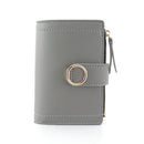 Women Wallets Small Fashion Leather Purse Ladies Card Bag For Female Purse Money Clip Wallet(Dark Green)