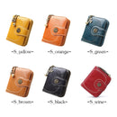 Vintage Button Phone Purses Women Wallets Female Purse Leather Brand Retro Ladies Long Zipper Woman Wallet Card Clutch(Long brown)