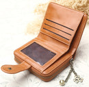 Vintage Button Phone Purses Women Wallets Female Purse Leather Brand Retro Ladies Long Zipper Woman Wallet Card Clutch(Long wine)
