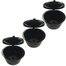 3 PCS Coffee Machine Universal Capsule Cup Over-treatment Cup Coffee Filter(Black)