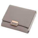 Luxury Wallet Female Leather Women Leather Purse Plaid Wallet Ladies Hot Change Card Holder Coin Small Purses for Girls(Pink)