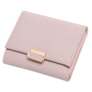 Luxury Wallet Female Leather Women Leather Purse Plaid Wallet Ladies Hot Change Card Holder Coin Small Purses for Girls(Pink)