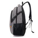 Unisex Waterproof Polyester Backpack School Bag Casual Business Laptop Backpack(Dark Blue)
