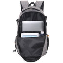 Unisex Waterproof Polyester Backpack School Bag Casual Business Laptop Backpack(Dark Blue)