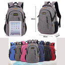 Unisex Waterproof Polyester Backpack School Bag Casual Business Laptop Backpack(Dark Blue)