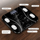 LCD Display Body Electronic Smart Weighing Scales Bathroom Scale Digital Human Weight Scales(Black)