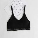 Women Simple Sling Vest Wrapped Chest, Size:One Size(Black)