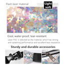 Women Sequins Laser Waist Pack Multi-functional Sports Chest Waist Bag(Blue)