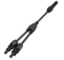 1 Pair MC4 Branch Y Adapter Connectors M/M/F and F/F/M for Solar Panels Cable(mc4)