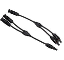 1 Pair MC4 Branch Y Adapter Connectors M/M/F and F/F/M for Solar Panels Cable(mc4)