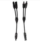 1 Pair MC4 Branch Y Adapter Connectors M/M/F and F/F/M for Solar Panels Cable(mc4)