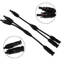 1 Pair MC4 Branch Y Adapter Connectors M/M/F and F/F/M for Solar Panels Cable(mc4)