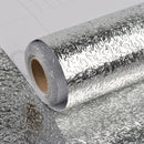 Kitchen Wall Stove Aluminum Foil Oil-proof Stickers Anti-fouling High-temperature Self-adhesive Croppable Wallpaper Wall Sticker, Size:60cmx5m Style:Orange Peel