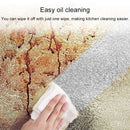 Kitchen Wall Stove Aluminum Foil Oil-proof Stickers Anti-fouling High-temperature Self-adhesive Croppable Wallpaper Wall Sticker, Size:60cmx5m Style:Orange Peel