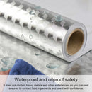Kitchen Wall Stove Aluminum Foil Oil-proof Stickers Anti-fouling High-temperature Self-adhesive Croppable Wallpaper Wall Sticker, Size:60cmx5m Style:Orange Peel