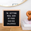 10 inch x 10 inch Handmade Wooden Felt Letters Message Board Photo Frame Photo Props(Black)