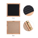 10 inch x 10 inch Handmade Wooden Felt Letters Message Board Photo Frame Photo Props(Black)