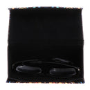 Foldable Triangle Animal Print Glasses Case Sunglasses Myopia Frame Case(Chameleon)