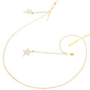 2 PCS Non-slip Metal Glasses Pendant with Pearl Pendant Glasses Chain(Gold)