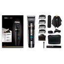 Original Xiaomi Youpin RE-6501 RIWA Professional Mens Hair Clipper Fast Charger Washable Barber Clippers with LCD Display, Plug Type:Compass plug(Black)