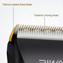 Original Xiaomi Youpin RE-6501 RIWA Professional Mens Hair Clipper Fast Charger Washable Barber Clippers with LCD Display, Plug Type:Compass plug(Black)