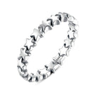 Star Shape Women 925 Sterling Silver Jewelry, Ring Size:8