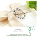 Star Shape Women 925 Sterling Silver Jewelry, Ring Size:8