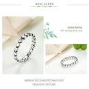 Star Shape Women 925 Sterling Silver Jewelry, Ring Size:8