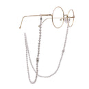 2 PCS Pearl Glasses Chain Anti-slip Artificial Pearl Chain Glasses Rope