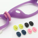 2 Pairs Glasses Accessories Bayonet Plastic Nose Pad Embedded Candy-colored Small Nose Pad Holder(Pink)