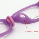 2 Pairs Glasses Accessories Bayonet Plastic Nose Pad Embedded Candy-colored Small Nose Pad Holder(Pink)