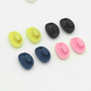2 Pairs Glasses Accessories Bayonet Plastic Nose Pad Embedded Candy-colored Small Nose Pad Holder(Navy)