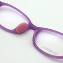 2 Pairs Glasses Accessories Bayonet Plastic Nose Pad Embedded Candy-colored Small Nose Pad Holder(Navy)