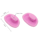 2 Pairs Glasses Accessories Bayonet Plastic Nose Pad Embedded Candy-colored Small Nose Pad Holder(Navy)