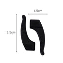 10 Pairs Glasses Non-slip Cover Ear Support Glasses Foot Silicone Non-slip Sleeve(Brown)
