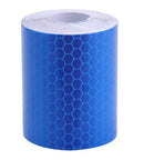 Car Motorcycles Reflective Material Tape Sticker Safety Warning Tape Reflective Film(Blue)