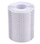 Car Motorcycles Reflective Material Tape Sticker Safety Warning Tape Reflective Film(White)